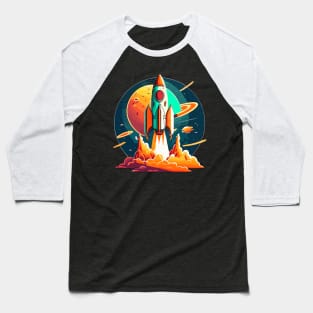 Rocket cartoon Baseball T-Shirt